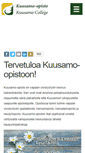 Mobile Screenshot of kuusamo-opisto.fi